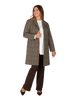 Giacca Procida stampa tweed marrone-beige