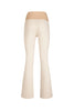 Jeans flare in punto milano avorio