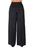 Jeans Wide Leg punto milano nero delavè