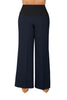 Panta Firenze crepe cady blu con baschina