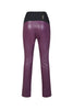 Panta Paris ecopelle viola con baschina