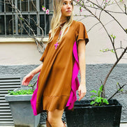 Abito Paris Cacao fuxia