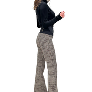 Panta Milano jacquard lurex con baschina