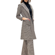 Panta Milano jacquard lurex con baschina