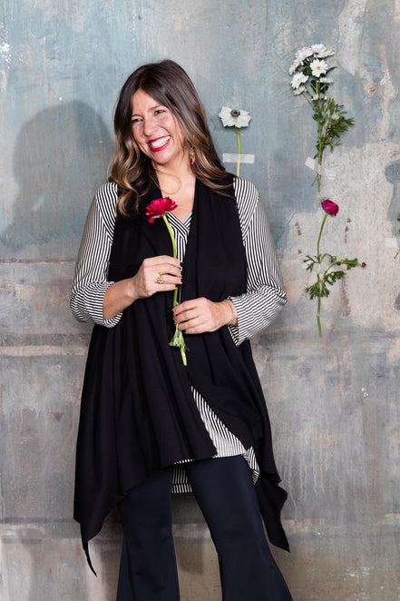 Frisco Gilet in Black
