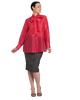 Camicia Cloe in organza fucsia