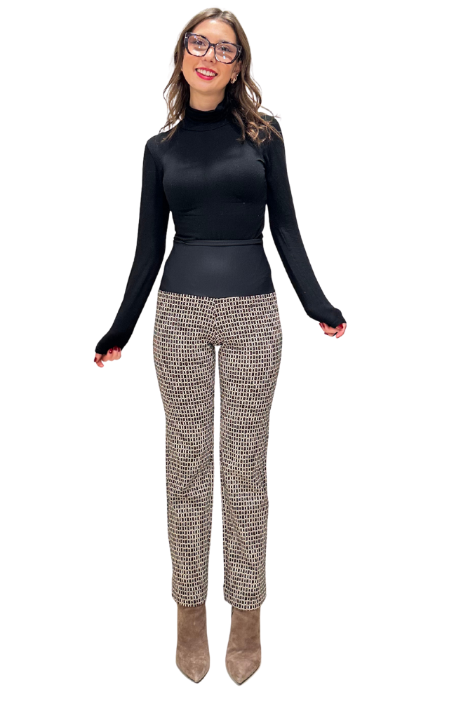 Panta Audrey jacquard lurex