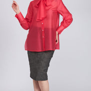 Camicia Cloe in organza fucsia