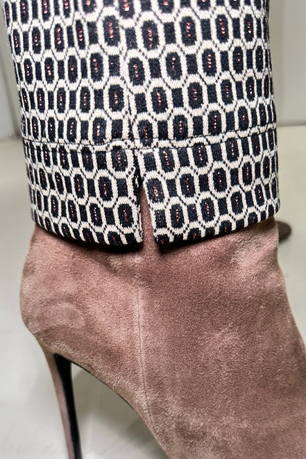 Panta Audrey jacquard lurex