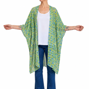 Kimono Jo fantasia verde blu