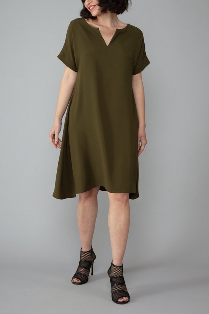 Milano Dress in Army Green