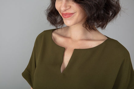 Milano Dress in Army Green