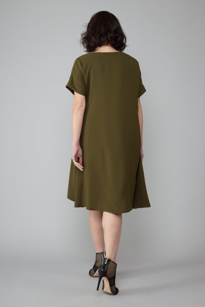 Milano Dress in Army Green