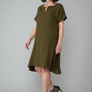 Milano Dress in Army Green