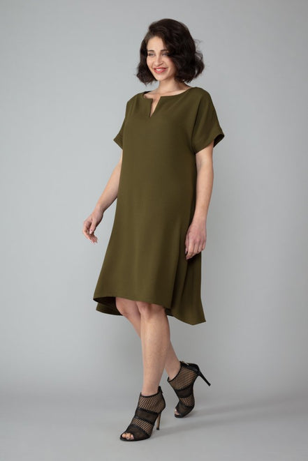 Milano Dress in Army Green