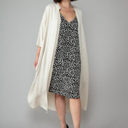 Nina Dress in Black Animal Print