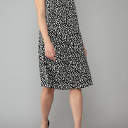 Nina Dress in Black Animal Print