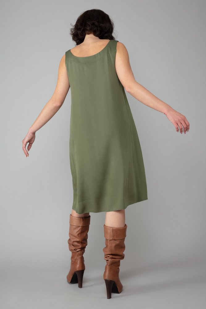 Abito Nina Verde Militare