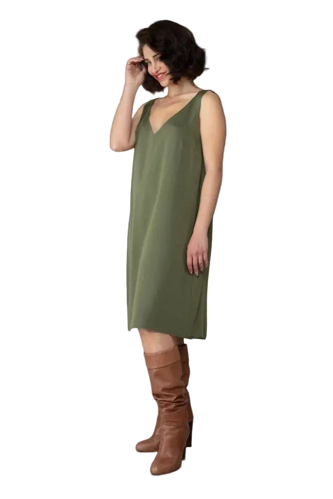 Abito Nina Verde Militare