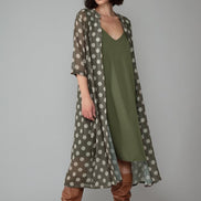 Abito Nina Verde Militare