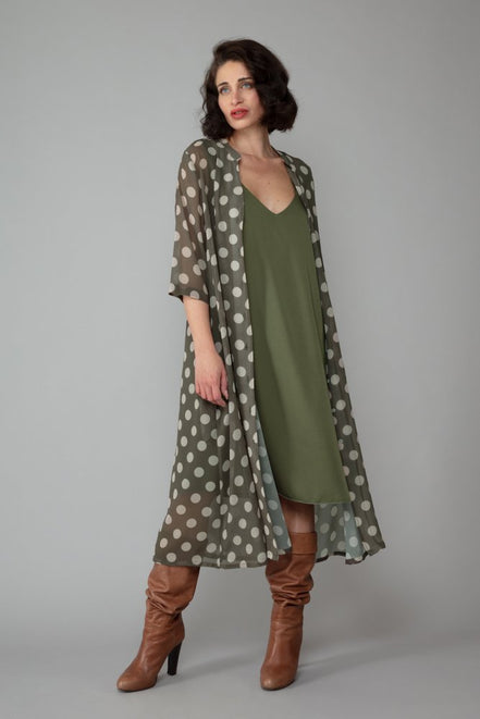 Abito Nina Verde Militare