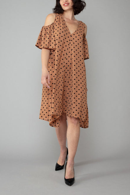 Abito Tulip Fantasia Pois Nude