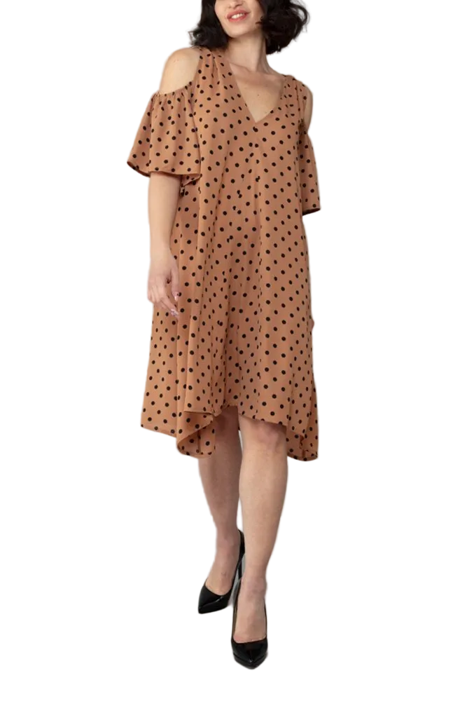 Abito Tulip Fantasia Pois Nude