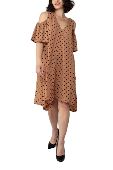 Abito Tulip Fantasia Pois Nude