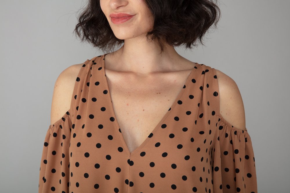 Abito Tulip Fantasia Pois Nude