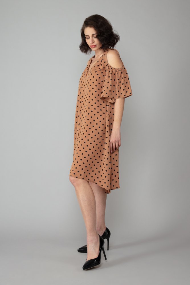 Abito Tulip Fantasia Pois Nude