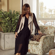 Abito Romantic Saint Tropez voile nero