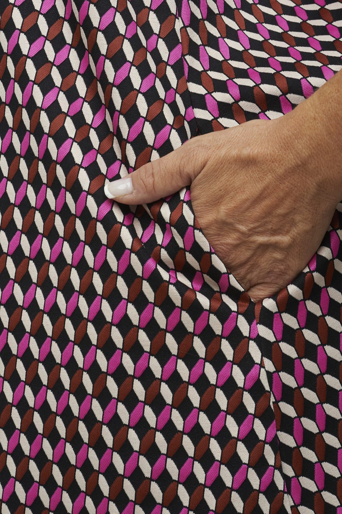 Panarea Dress in Pink Jacquard