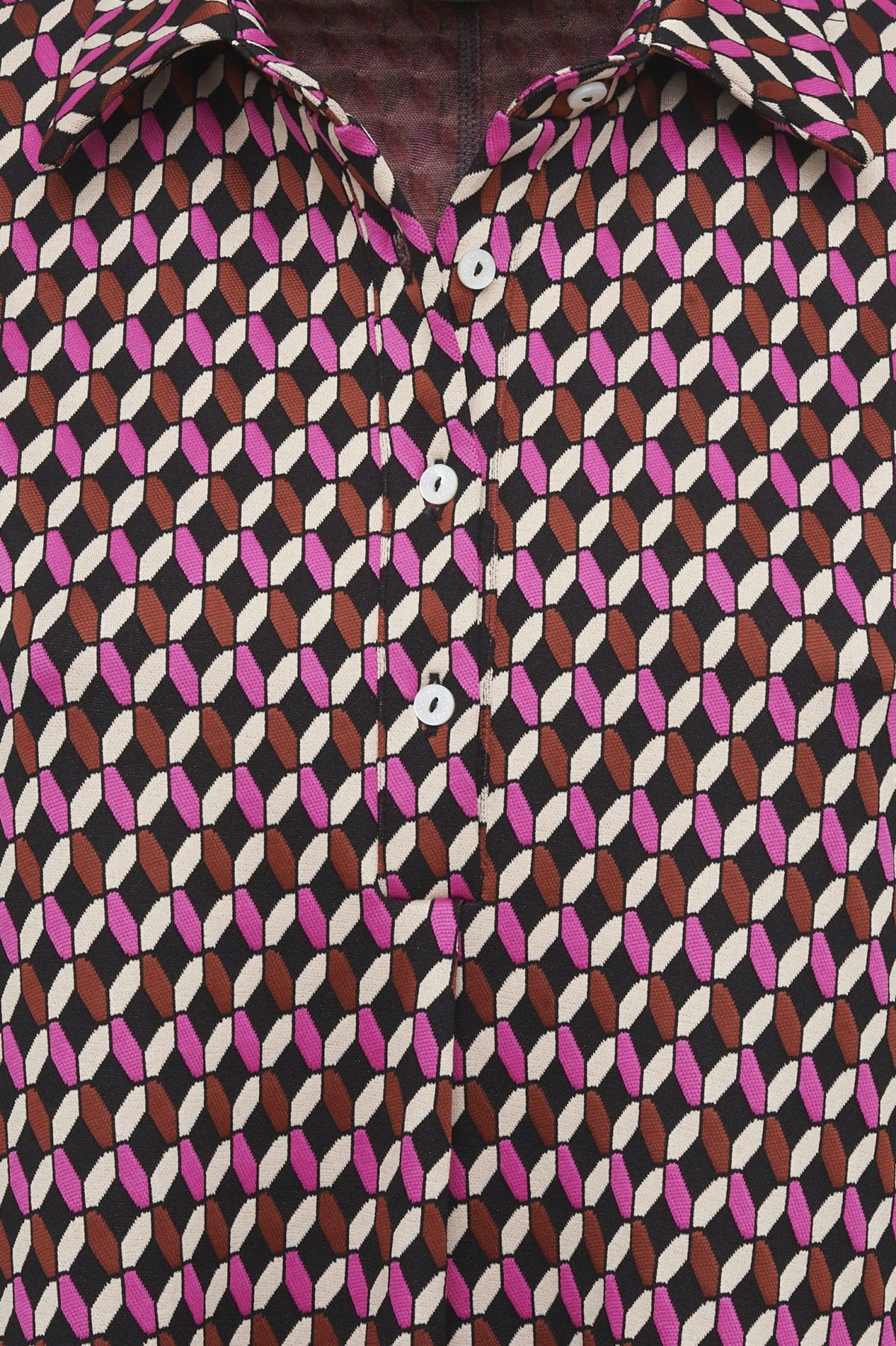 Panarea Dress in Pink Jacquard