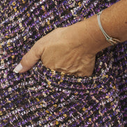 Gilet Barcelona bouclè viola