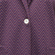 Procida Jacket in Purple Herringbone