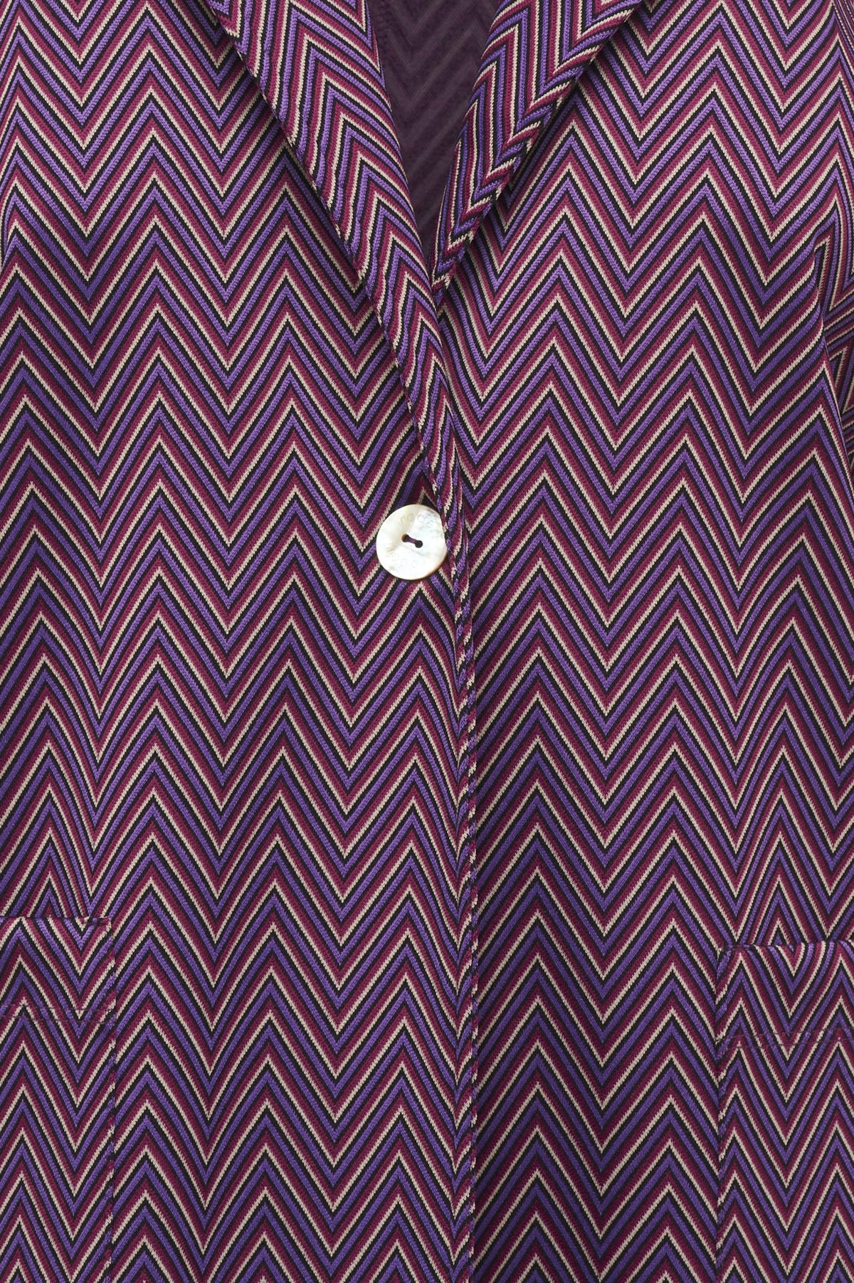 Procida Jacket in Purple Herringbone