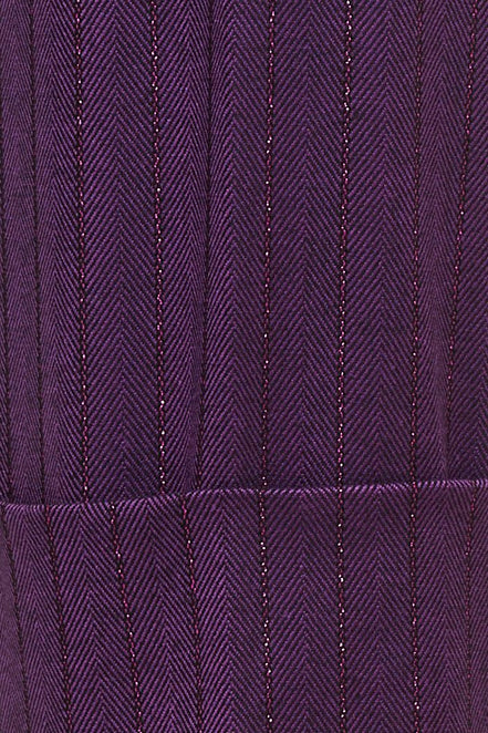Panta Havana gessato viola con baschina