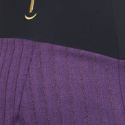 Panta Havana gessato viola con baschina