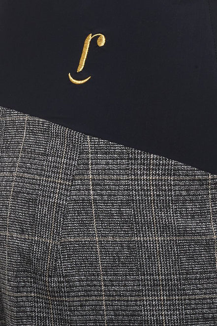 Panta Havana galles lurex grigio con baschina