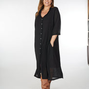 Abito Ischia tecno chiffon nero