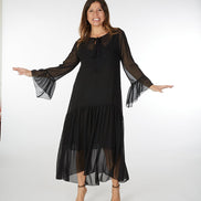 Abito Romantic Saint Tropez voile nero