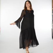 Abito Romantic Saint Tropez voile nero