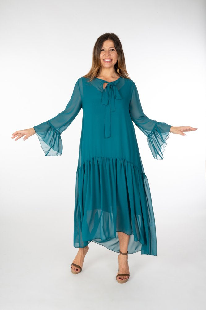 Abito Romantic Saint Tropez voile ottanio