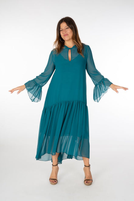 Abito Romantic Saint Tropez voile ottanio