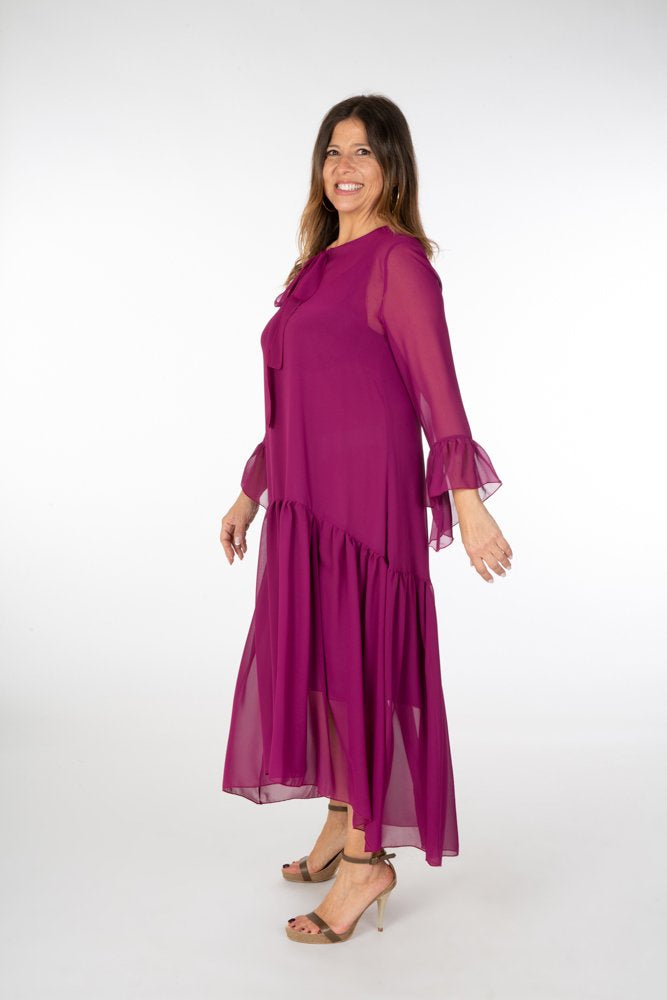 Abito Romantic Saint Tropez voile ciclamino