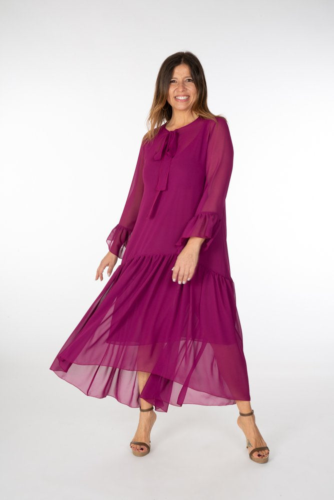 Abito Romantic Saint Tropez voile ciclamino