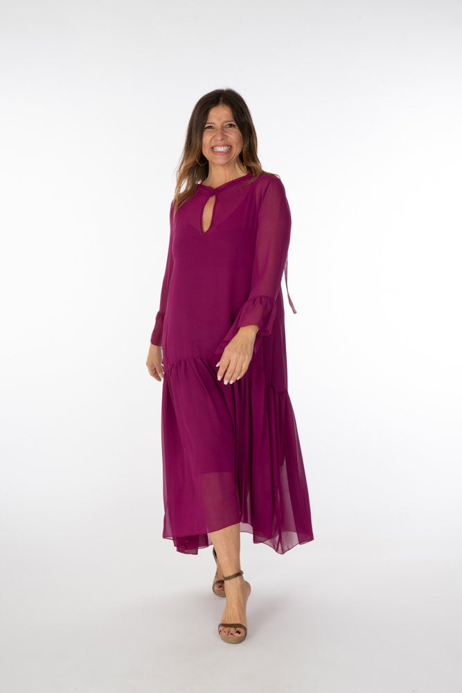 Abito Romantic Saint Tropez voile ciclamino