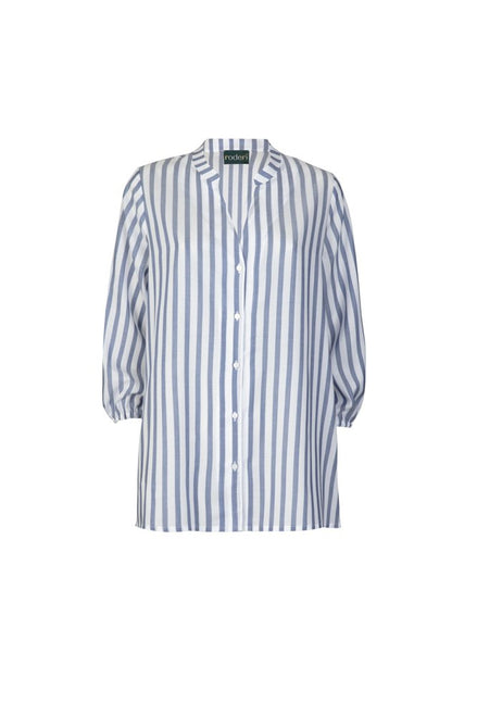 Camicia Vulcano riga bianca blu