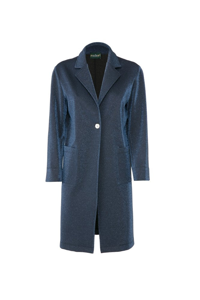 Giacca Procida lurex blu