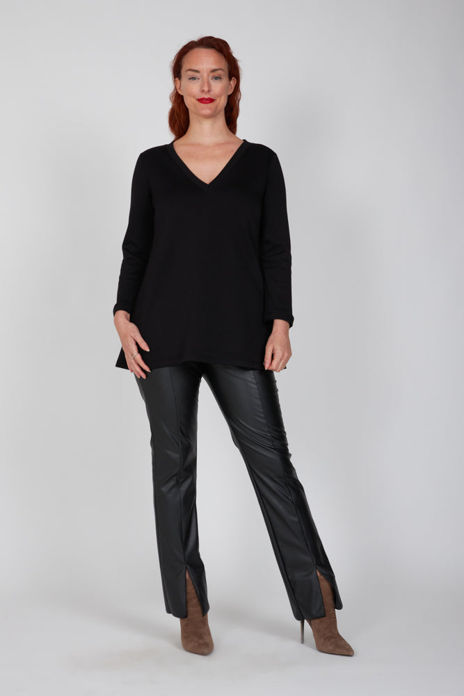 Maglia in scuba nera Istanbul